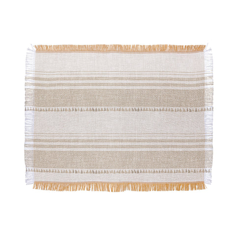 Holli Zollinger FRENCH LINEN TASSEL Throw Blanket