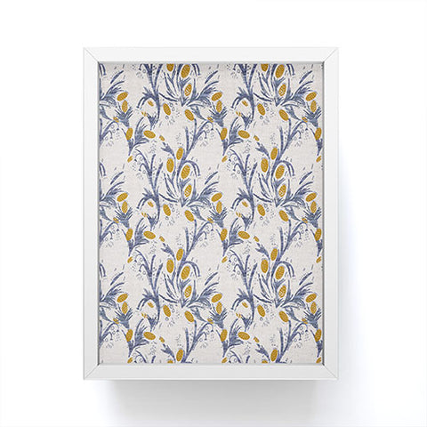 Holli Zollinger FRENCH LINEN THISTLE Framed Mini Art Print