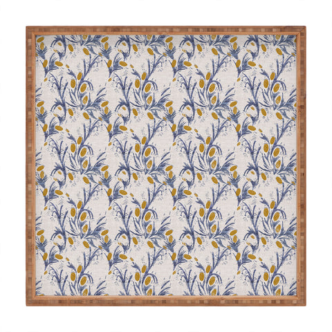 Holli Zollinger FRENCH LINEN THISTLE Square Tray