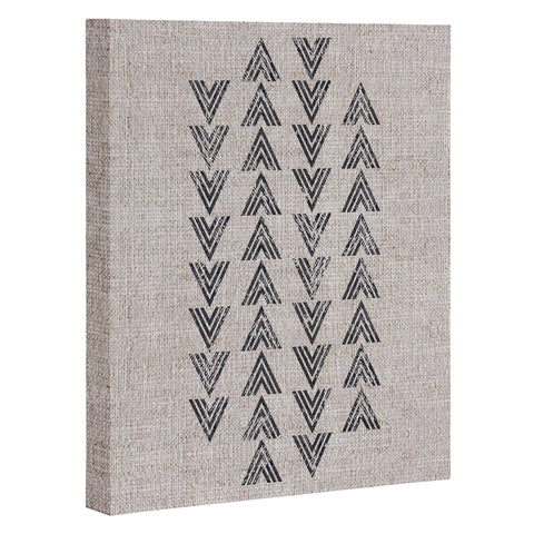 Holli Zollinger FRENCH LINEN TRI ARROW Art Canvas