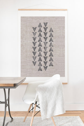 Holli Zollinger FRENCH LINEN TRI ARROW Art Print And Hanger