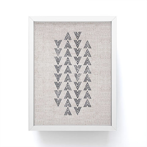 Holli Zollinger FRENCH LINEN TRI ARROW Framed Mini Art Print
