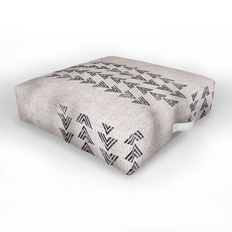 Holli Zollinger FRENCH LINEN TRI ARROW Outdoor Floor Cushion