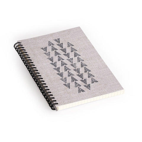 Holli Zollinger FRENCH LINEN TRI ARROW Spiral Notebook
