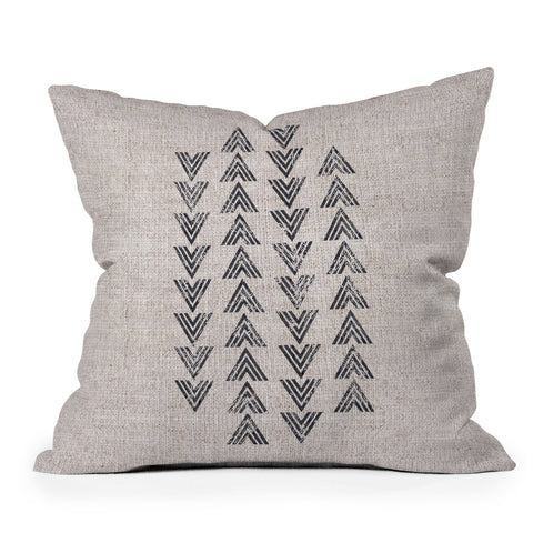 Holli Zollinger FRENCH LINEN TRI ARROW Throw Pillow