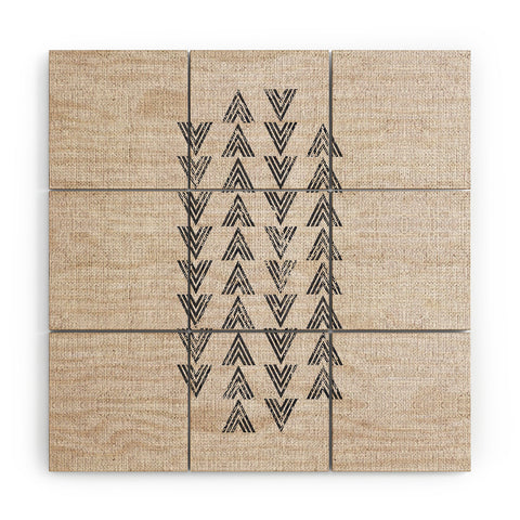 Holli Zollinger FRENCH LINEN TRI ARROW Wood Wall Mural