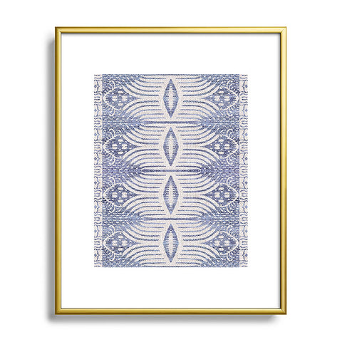 Holli Zollinger FRENCH LINEN TRIBAL IKAT Metal Framed Art Print