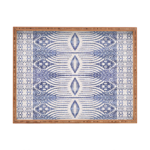 Holli Zollinger FRENCH LINEN TRIBAL IKAT Rectangular Tray