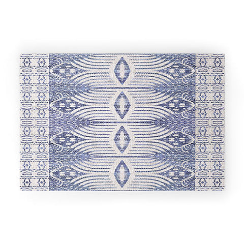 Holli Zollinger FRENCH LINEN TRIBAL IKAT Welcome Mat
