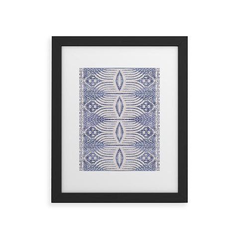 Holli Zollinger FRENCH LINEN TRIBAL IKAT Framed Art Print