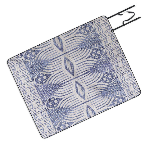 Holli Zollinger FRENCH LINEN TRIBAL IKAT Picnic Blanket