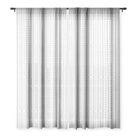 Holli Zollinger FRENCH LINEN TRIBAL STRIPE Sheer Window Curtain