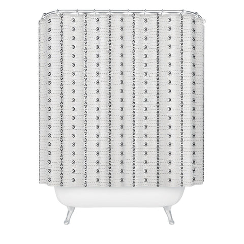 Holli Zollinger FRENCH LINEN TRIBAL STRIPE Shower Curtain