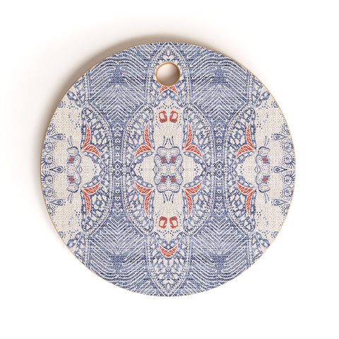 Holli Zollinger FRENCH LINEN ZALI Cutting Board Round
