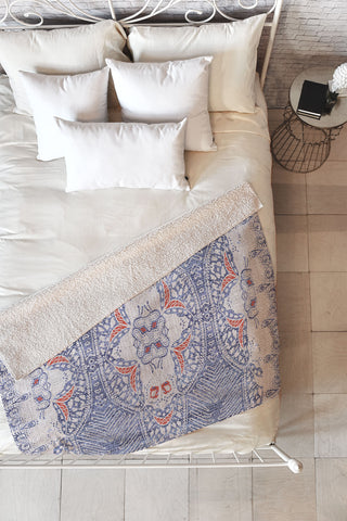 Holli Zollinger FRENCH LINEN ZALI Fleece Throw Blanket