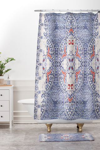 Holli Zollinger FRENCH LINEN ZALI Shower Curtain And Mat