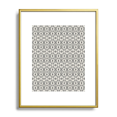 Holli Zollinger Geo Mudcloth Metal Framed Art Print
