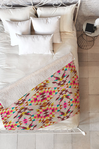 Holli Zollinger Geo Nomad Fleece Throw Blanket