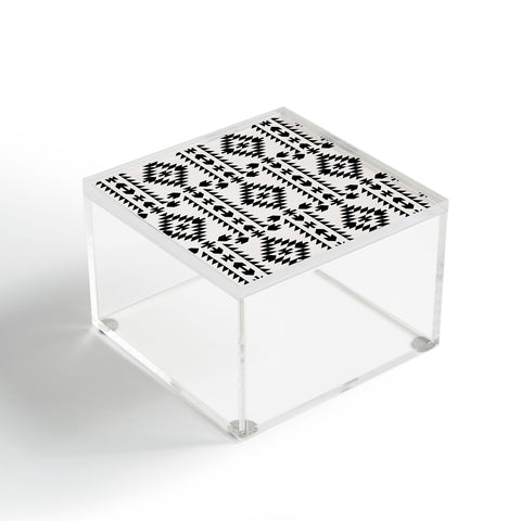 Holli Zollinger Geo Panel White Acrylic Box