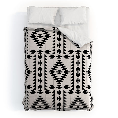 Holli Zollinger Geo Panel White Comforter