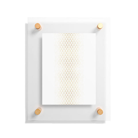 Holli Zollinger GOLD HONEYCOMB Floating Acrylic Print