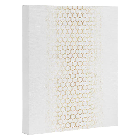 Holli Zollinger GOLD HONEYCOMB Art Canvas