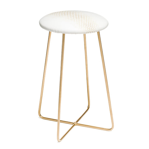 Holli Zollinger GOLD HONEYCOMB Counter Stool