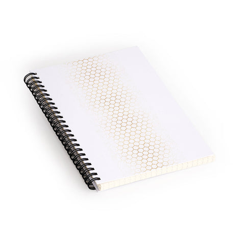 Holli Zollinger GOLD HONEYCOMB Spiral Notebook