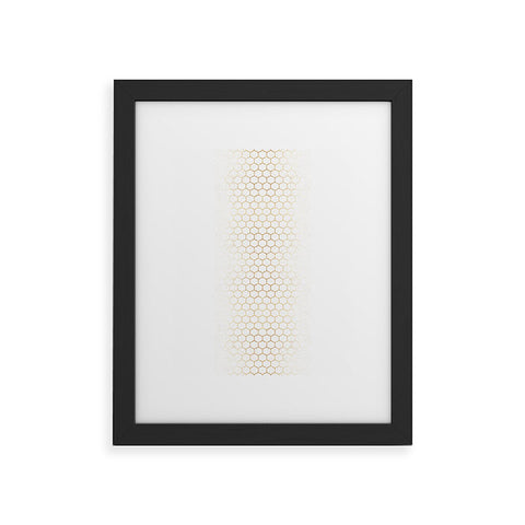 Holli Zollinger GOLD HONEYCOMB Framed Art Print