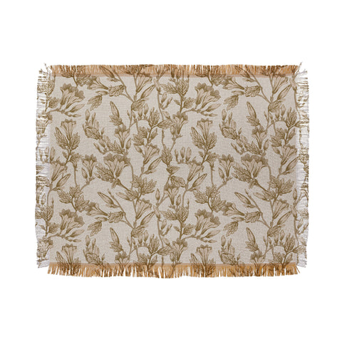 Holli Zollinger GREENWOOD LINEN Throw Blanket