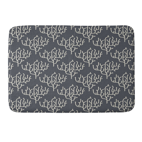Holli Zollinger Grey Coral Memory Foam Bath Mat