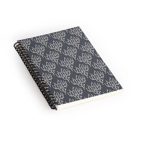 Holli Zollinger Grey Coral Spiral Notebook