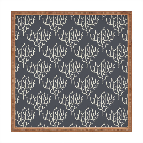 Holli Zollinger Grey Coral Square Tray