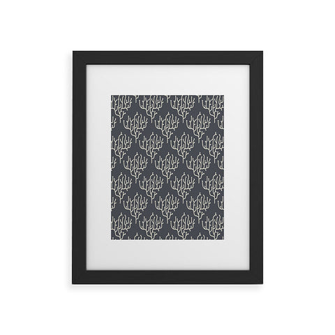 Holli Zollinger Grey Coral Framed Art Print