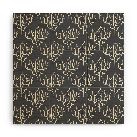 Holli Zollinger Grey Coral Wood Wall Mural