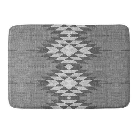 Holli Zollinger GREY DIAMOND LINEN Memory Foam Bath Mat