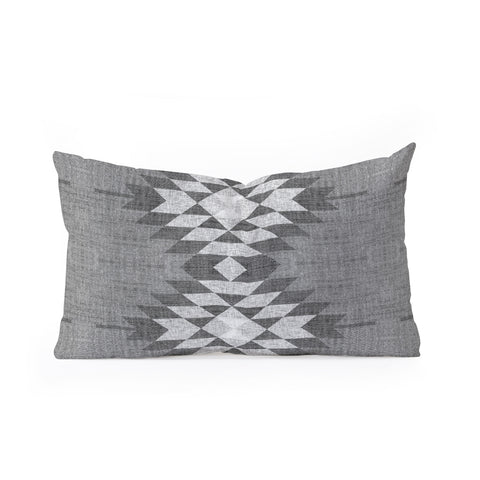 Holli Zollinger GREY DIAMOND LINEN Oblong Throw Pillow