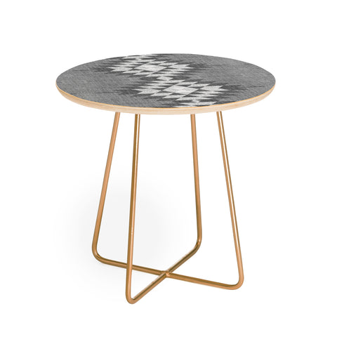 Holli Zollinger GREY DIAMOND LINEN Round Side Table