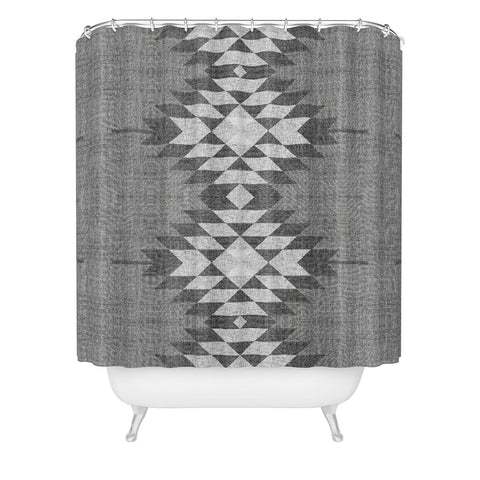 Holli Zollinger GREY DIAMOND LINEN Shower Curtain