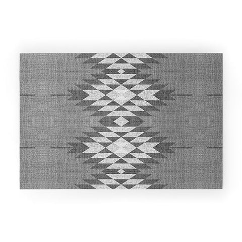 Holli Zollinger GREY DIAMOND LINEN Welcome Mat