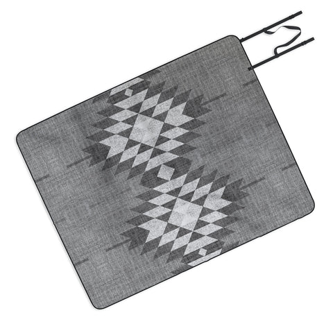 Holli Zollinger GREY DIAMOND LINEN Picnic Blanket