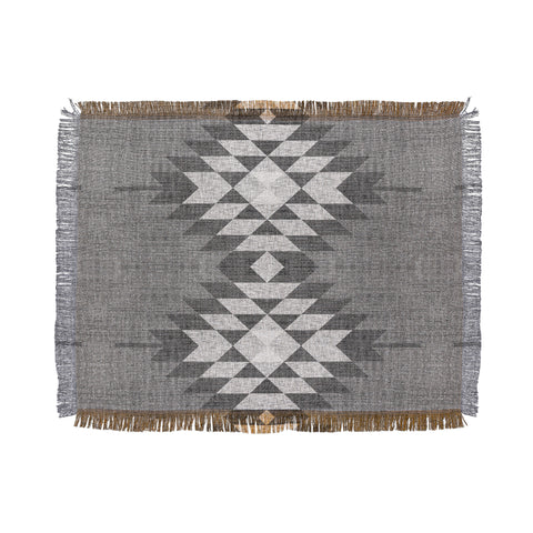 Holli Zollinger GREY DIAMOND LINEN Throw Blanket