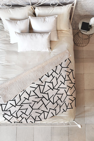 Holli Zollinger Haystack Fleece Throw Blanket