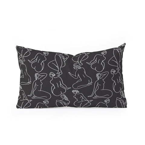 Holli Zollinger HERA DARK Oblong Throw Pillow