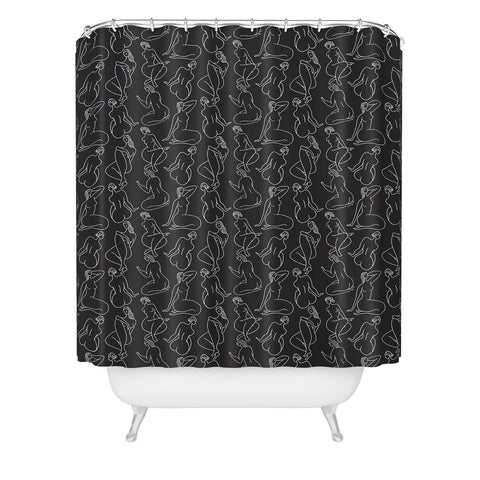Holli Zollinger HERA DARK Shower Curtain