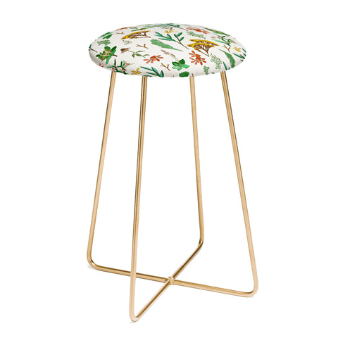 Holli Zollinger HERBAL STUDY Counter Stool