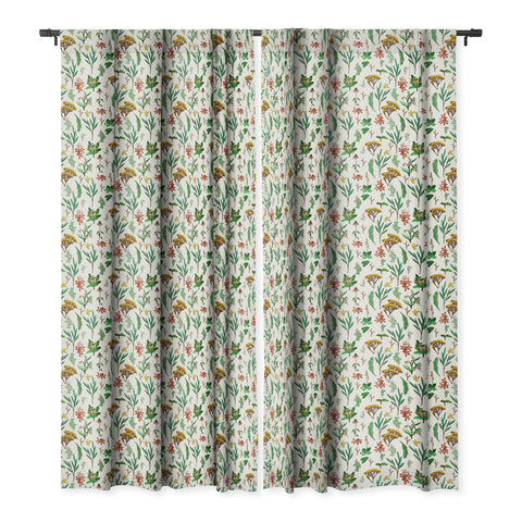 Holli Zollinger HERBAL STUDY Blackout Window Curtain