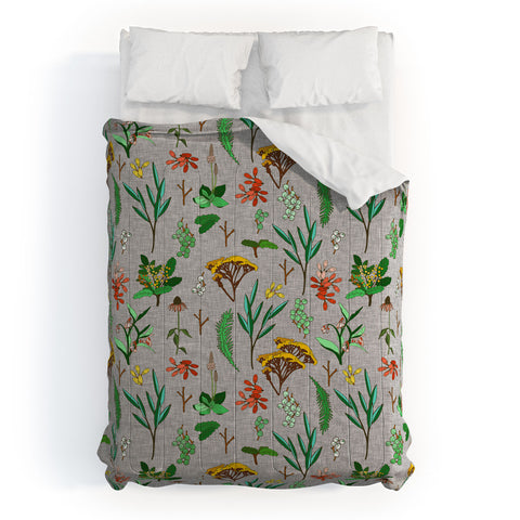Holli Zollinger HERBAL STUDY LINEN Comforter