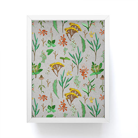 Holli Zollinger HERBAL STUDY LINEN Framed Mini Art Print