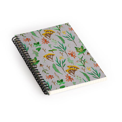 Holli Zollinger HERBAL STUDY LINEN Spiral Notebook